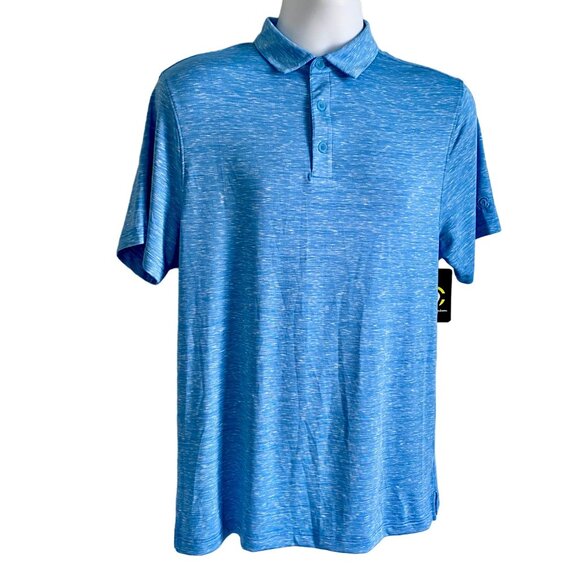 Champion C9 Blue Polo Shirt Moisture-Wicking UV Protection Men's Medium NEW NWT - Picture 2 of 10